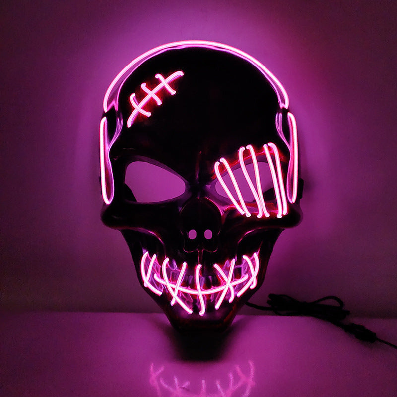 Scar One-eyed Pirate Led Glowing EL Mask