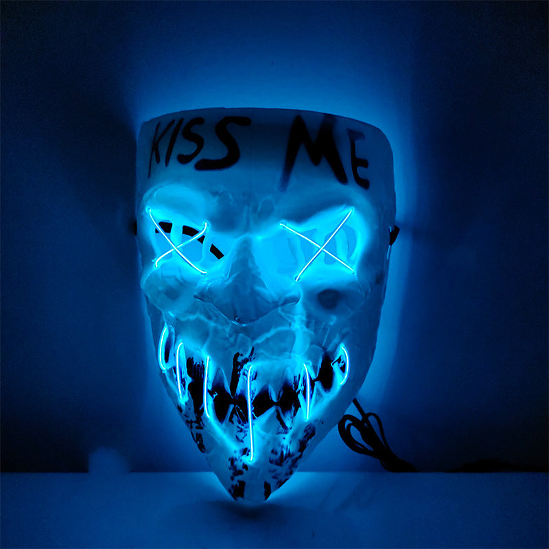 Halloween Horror Tricky Face LED Mask