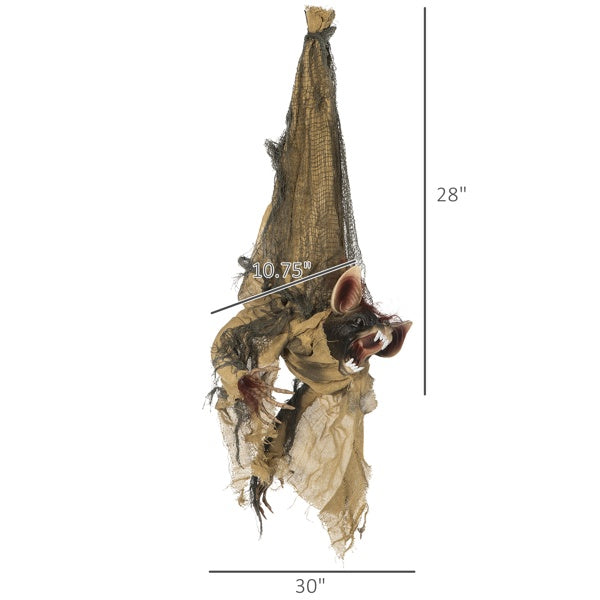 Hanging Scary Bat w/ Creepy Sounds