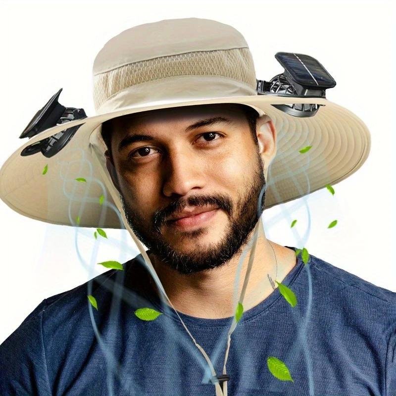 Solar-Powered Fan Fisherman Hat – 4-Color Cooling Sun Hat for Outdoor Activities