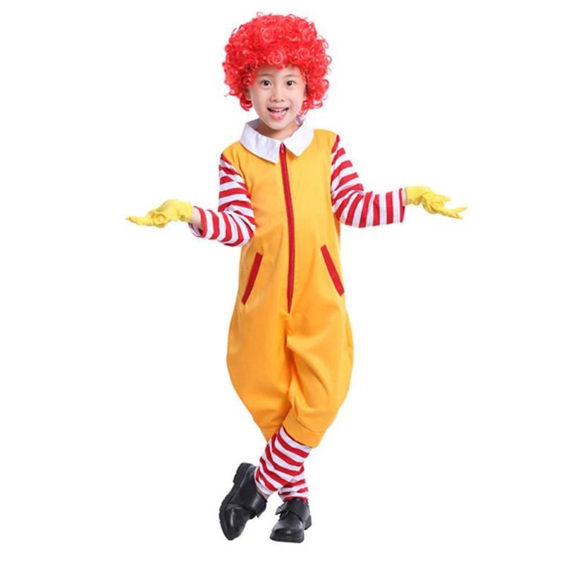 Adult and Child Fast Food Clown Costume