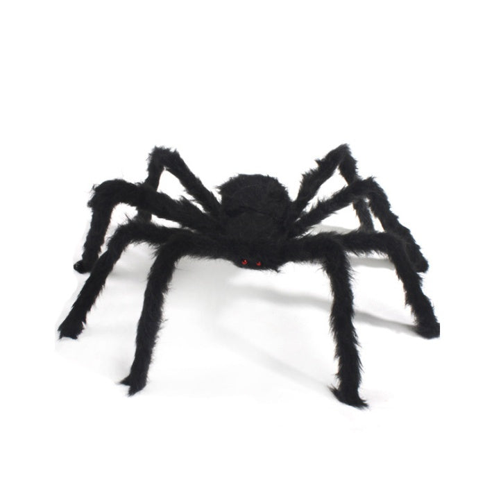 Halloween Plush Spider and/or Giant Web Haunted House Prop Indoor Outdoor Giant Decor