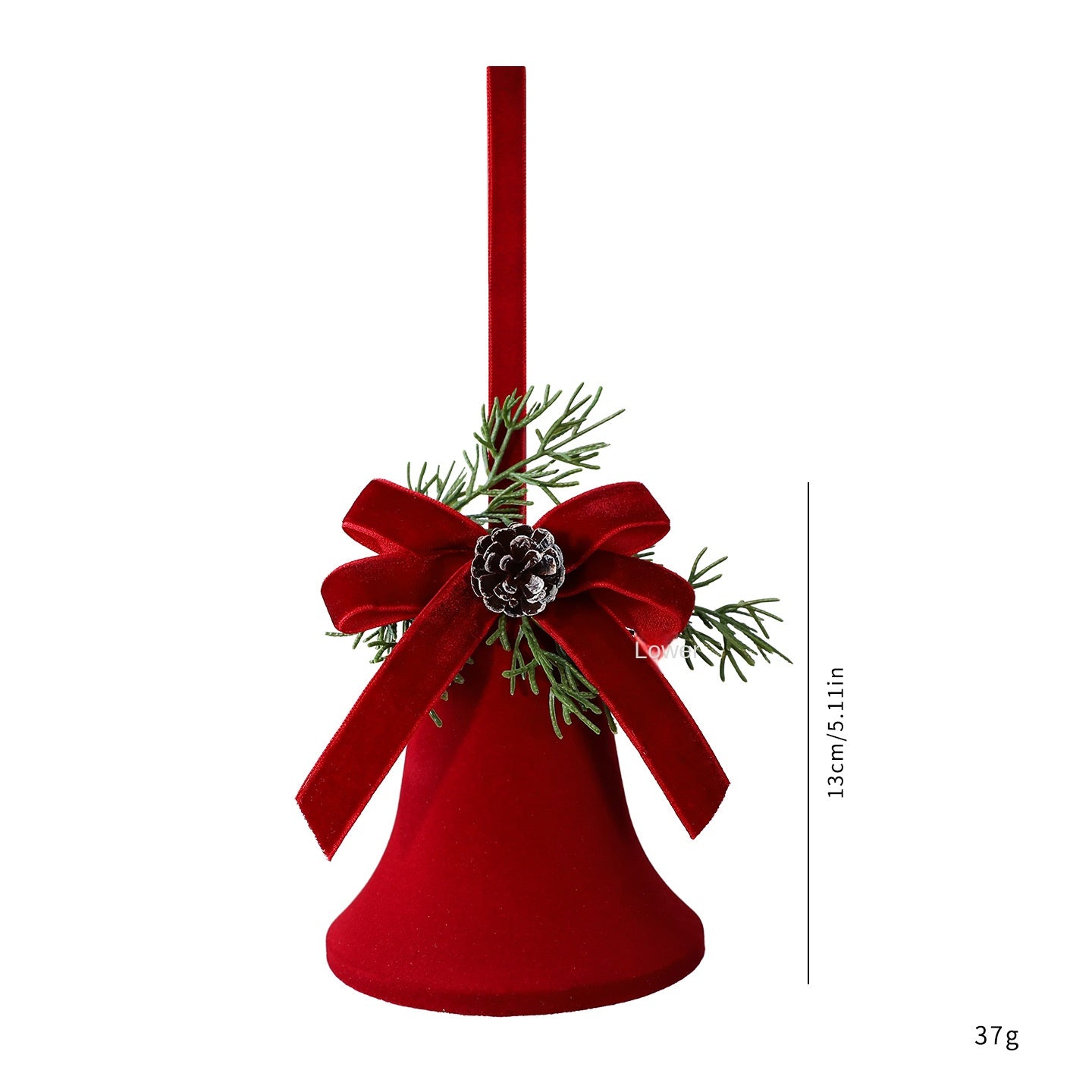 Santa Yuan Painted Velvet Nordic Christmas Bell Ornament Christmas Tree Decoration Home Window Hanging Decor