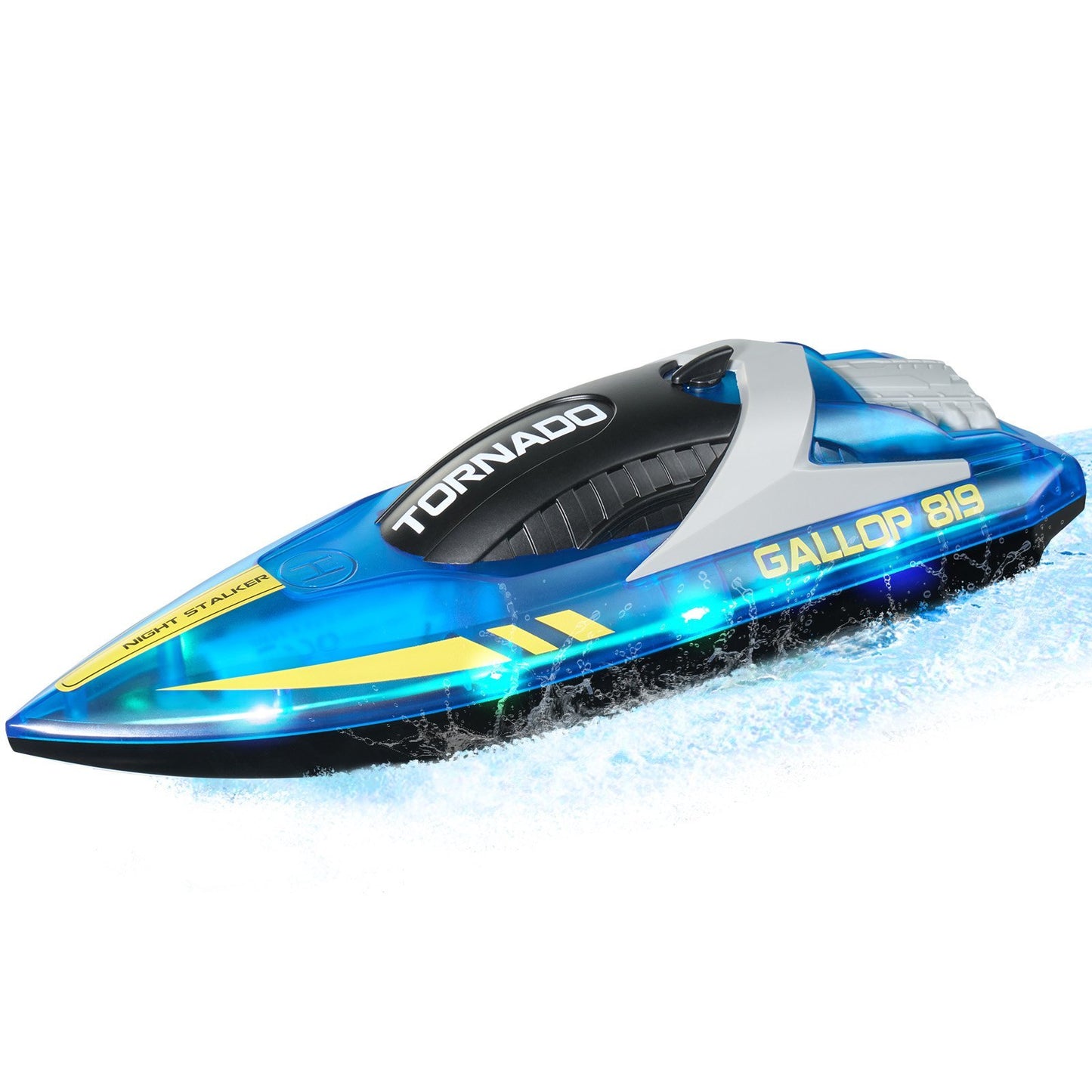 Christmas Gifts RC Boat 2.4 GHz Remote Control Racing Boat 12 Km H Kids Adults Gift Blue