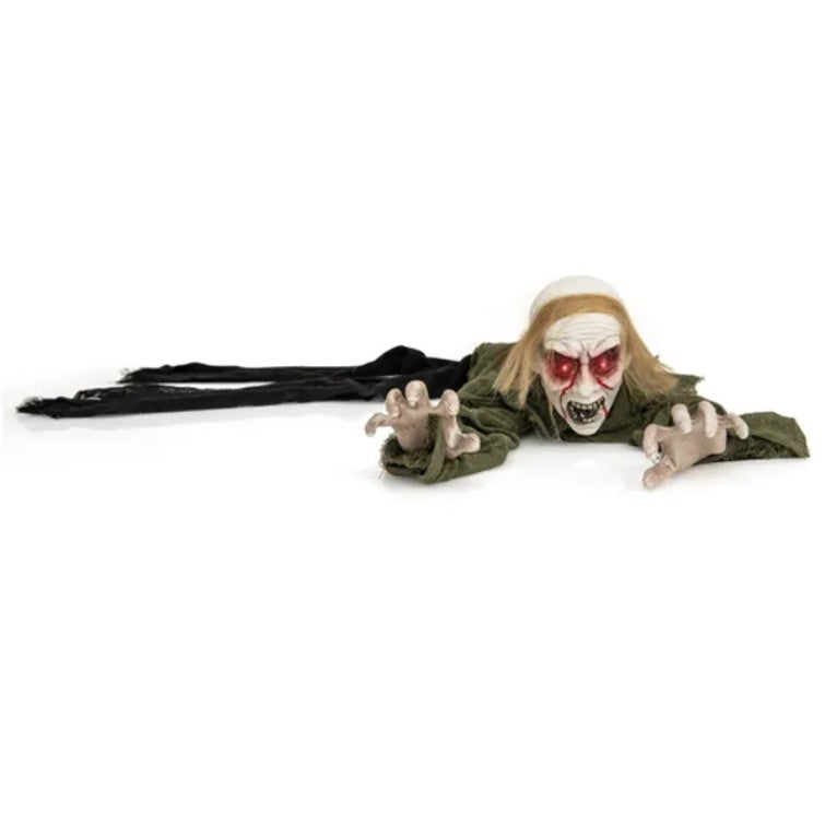 Halloween Zombie Decorations With Glowing Eyes And Spooky Sounds