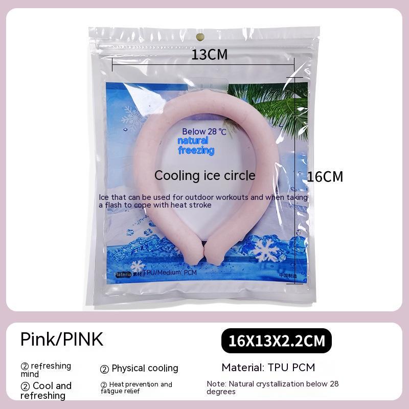 Portable Cooling Neck Ring – Reusable Ice Cold Collar for Outdoor Sports