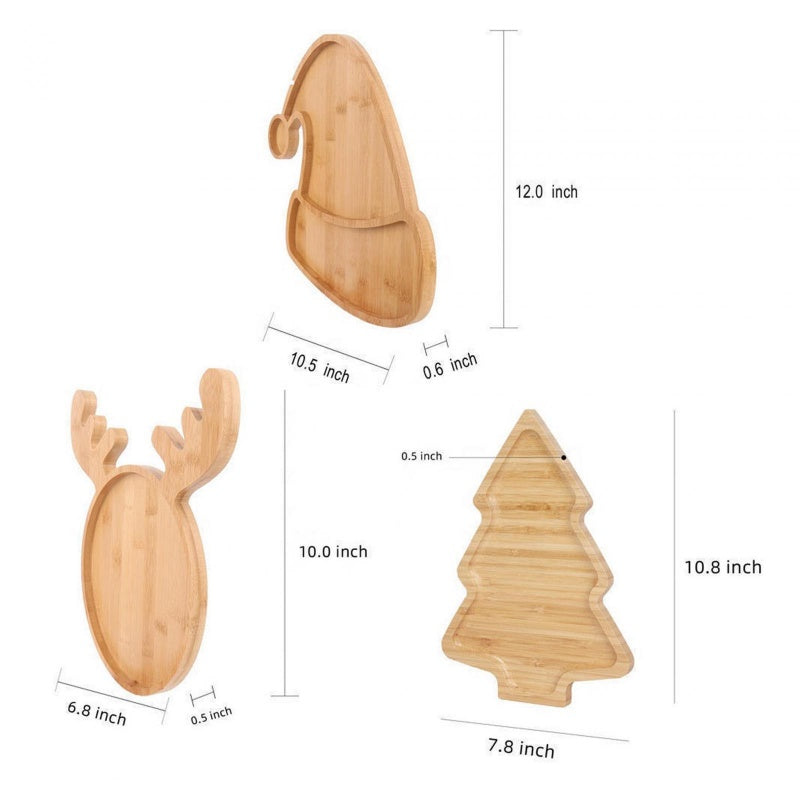 Santa Hat Wooden Serving Tray