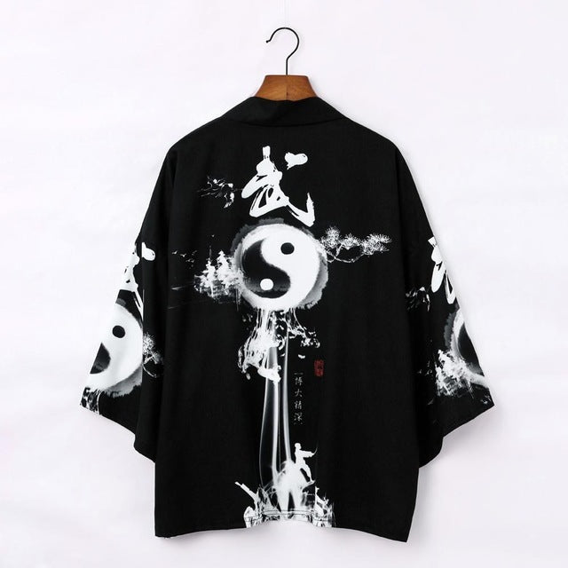 Chinese Style Longteng Picture National Fashion Retro Han Ukiyo-e Cloak Harajuku