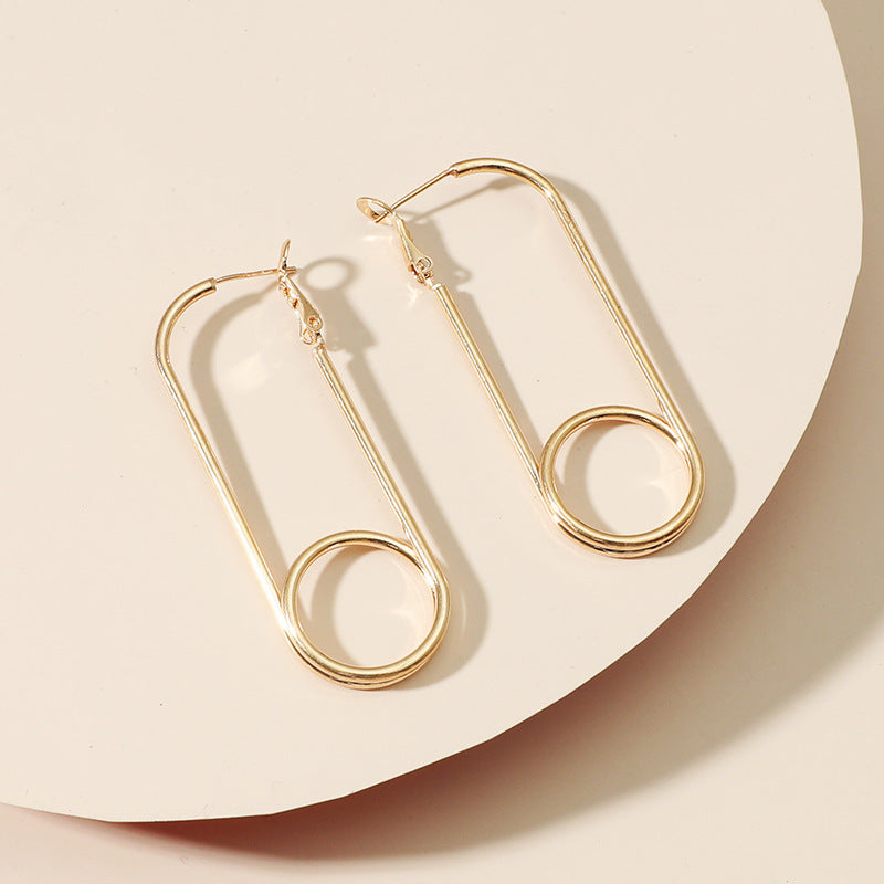 Unique Three-dimensional Metal Trending Earrings