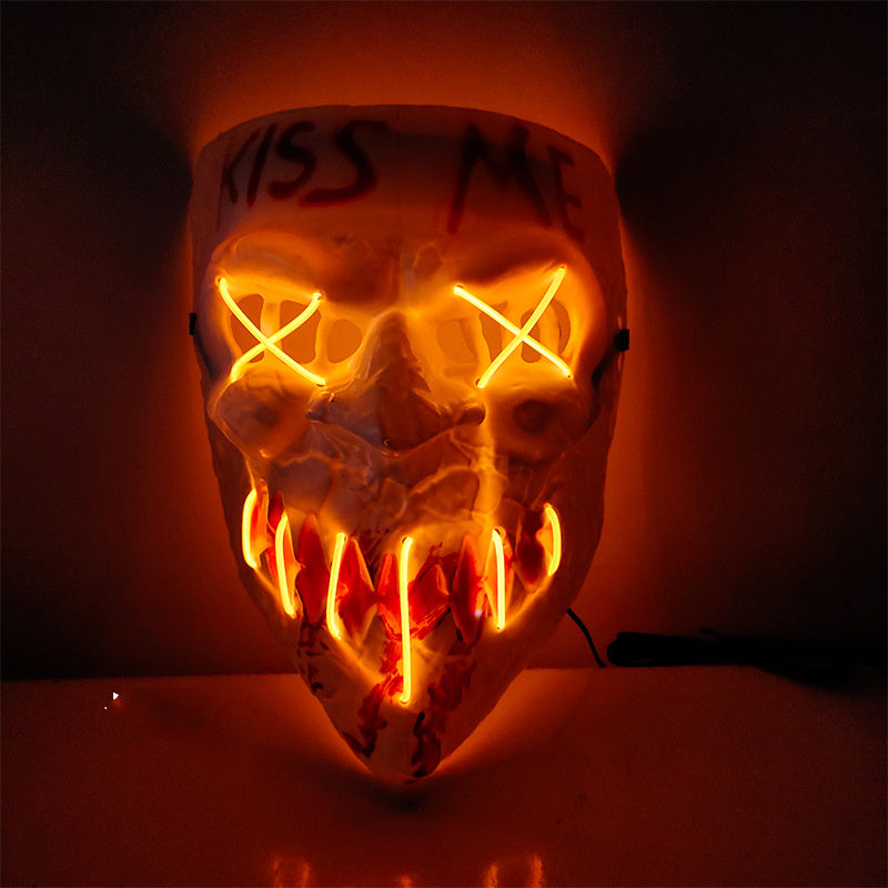 Halloween Horror Tricky Face LED Mask