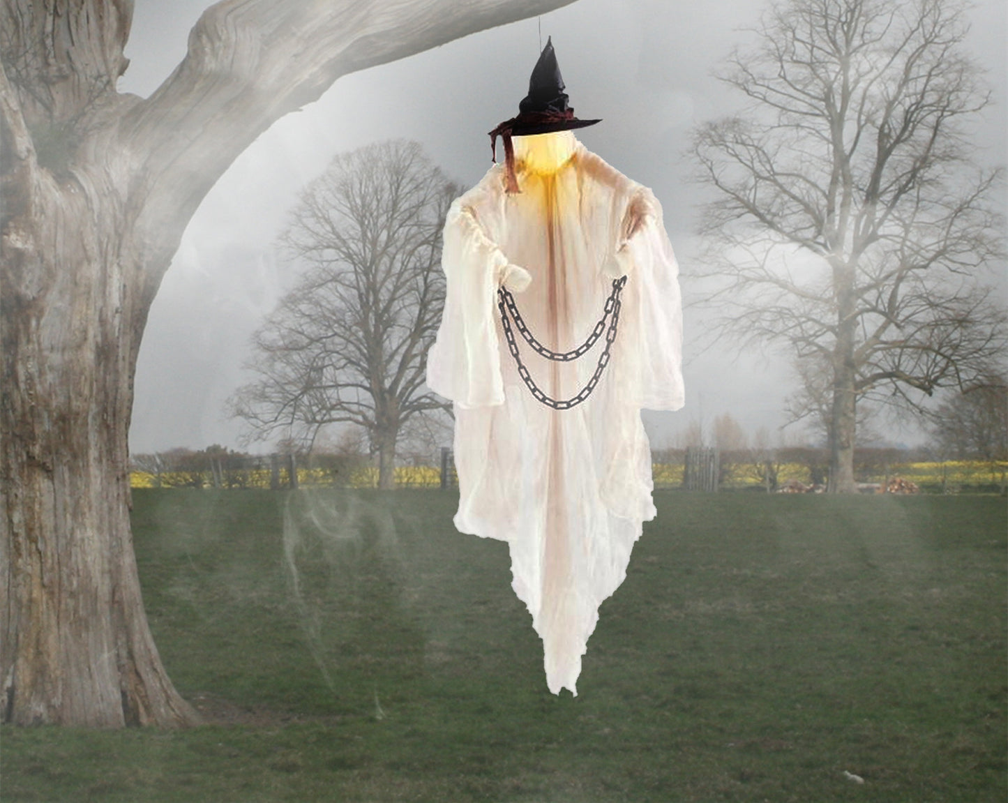 Illuminated Faceless Witch outdoor Decoration