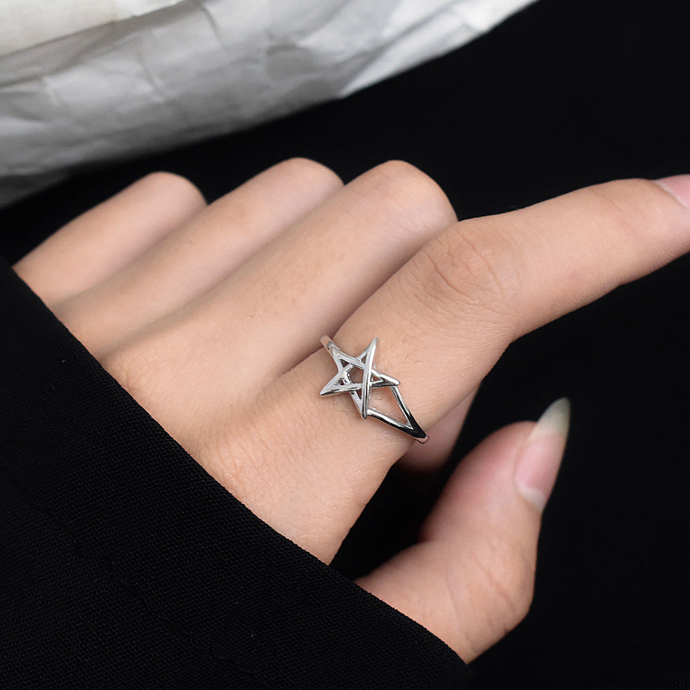 Sterling Silver Star Ring S925