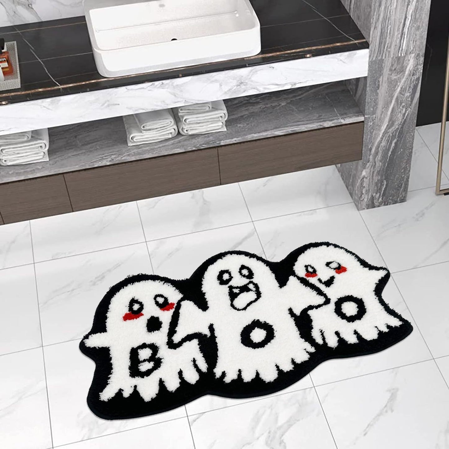 Halloween Ghost Super Soft Absorbent Non-slip Carpet