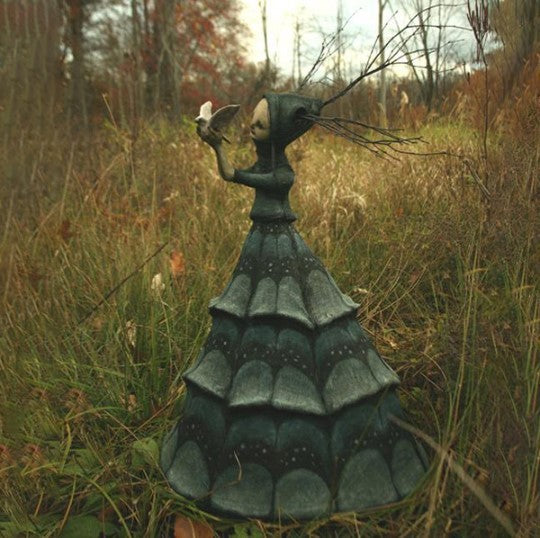 Creepy Witch Resin Figurines