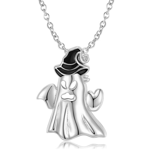 Sterling Silver 925 Necklace Scares Ghosts Creative Halloween