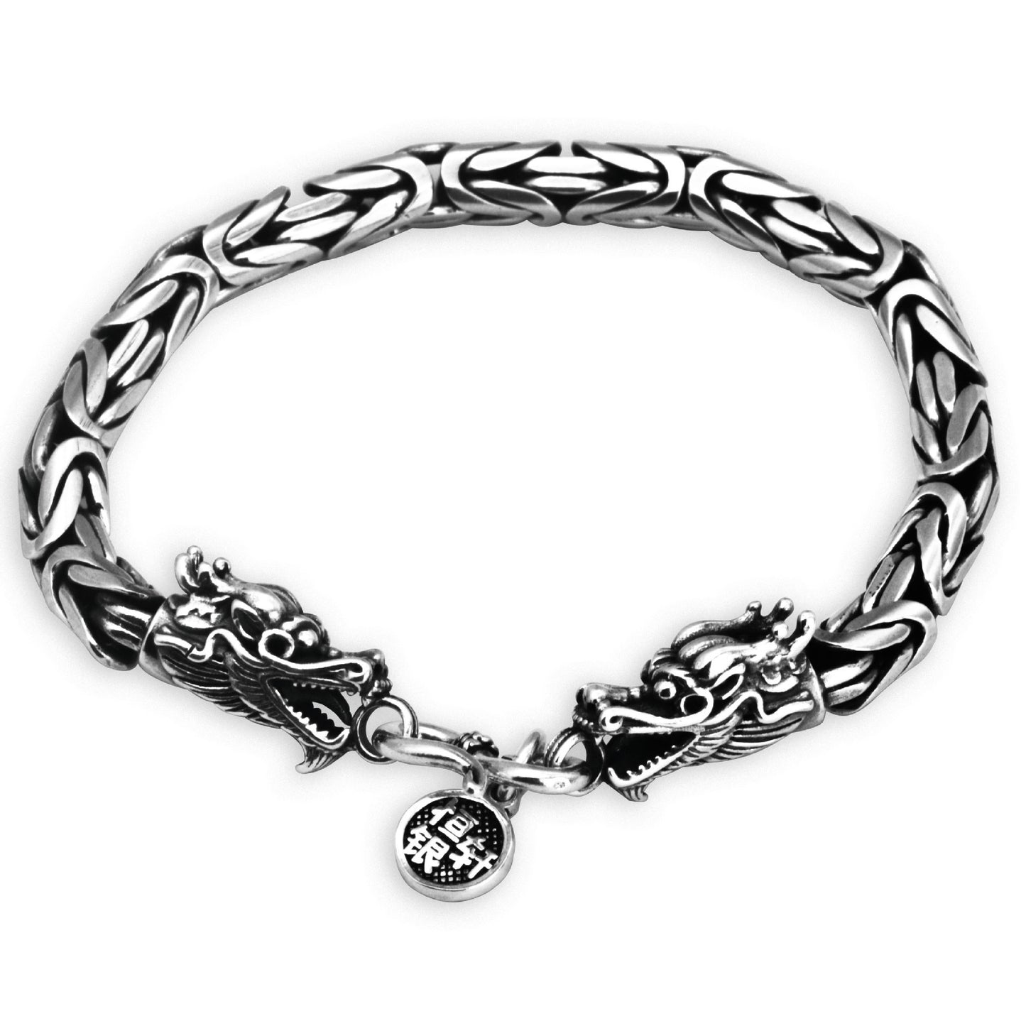 S925 Sterling Silver Men's Dragon Bracelet