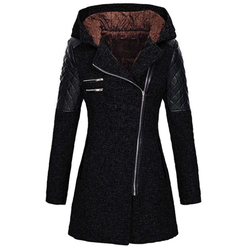 Women's Mid-Length Slimming Woolen Coat