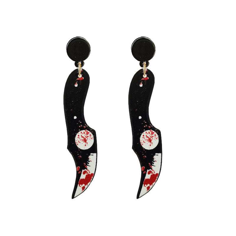 Halloween Horror Acrylic Bloodstained Axe Kitchen Knife