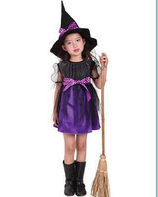 Halloween child witch, bat or cloak costume and / or broom