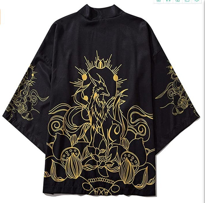 Chinese Style Longteng Picture National Fashion Retro Han Ukiyo-e Cloak Harajuku