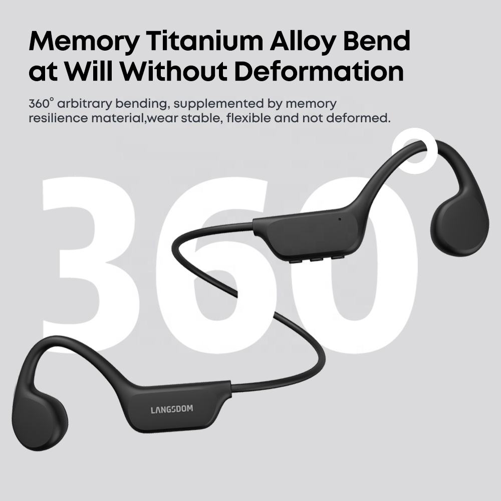 Langsdom AeroSwim Bone Conduction Waterproof Headphones