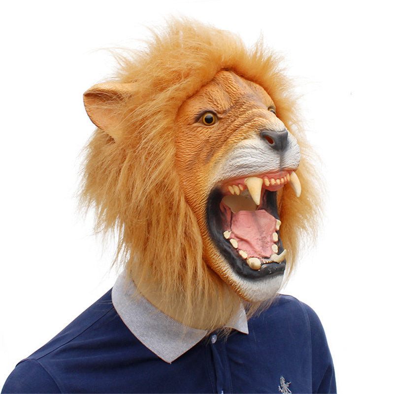 Halloween Cute or Ferocious Lion Latex Mask