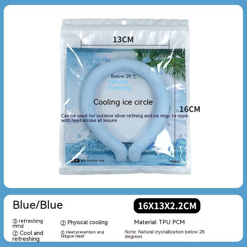 Portable Cooling Neck Ring – Reusable Ice Cold Collar for Outdoor Sports