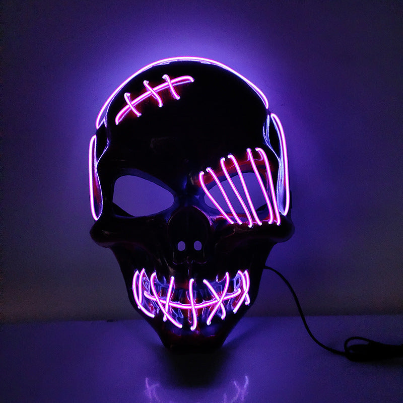 Scar One-eyed Pirate Led Glowing EL Mask