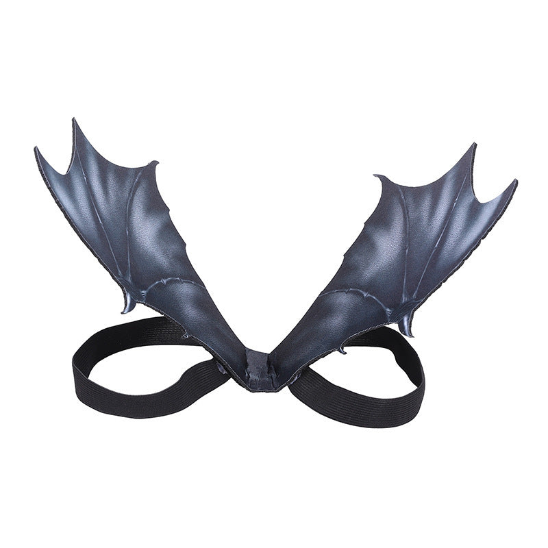 Pet Familiar Bat Wings Costume-Black