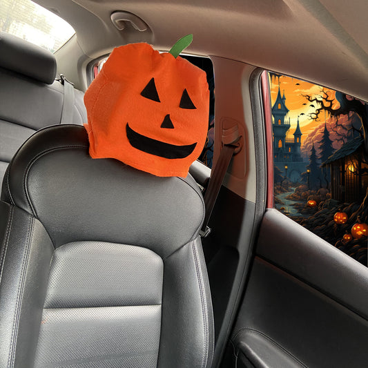 Jack o lantern Headrest Cover