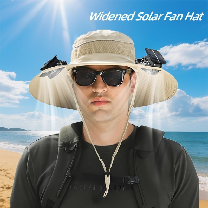 Solar-Powered Fan Fisherman Hat – 4-Color Cooling Sun Hat for Outdoor Activities
