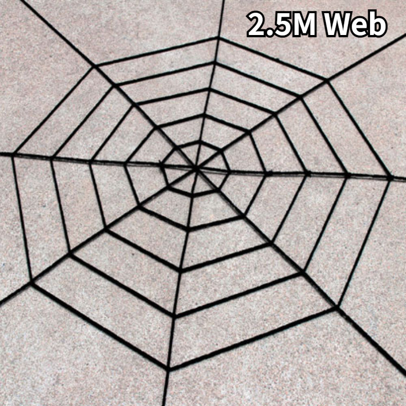 Halloween Plush Spider and/or Giant Web Haunted House Prop Indoor Outdoor Giant Decor