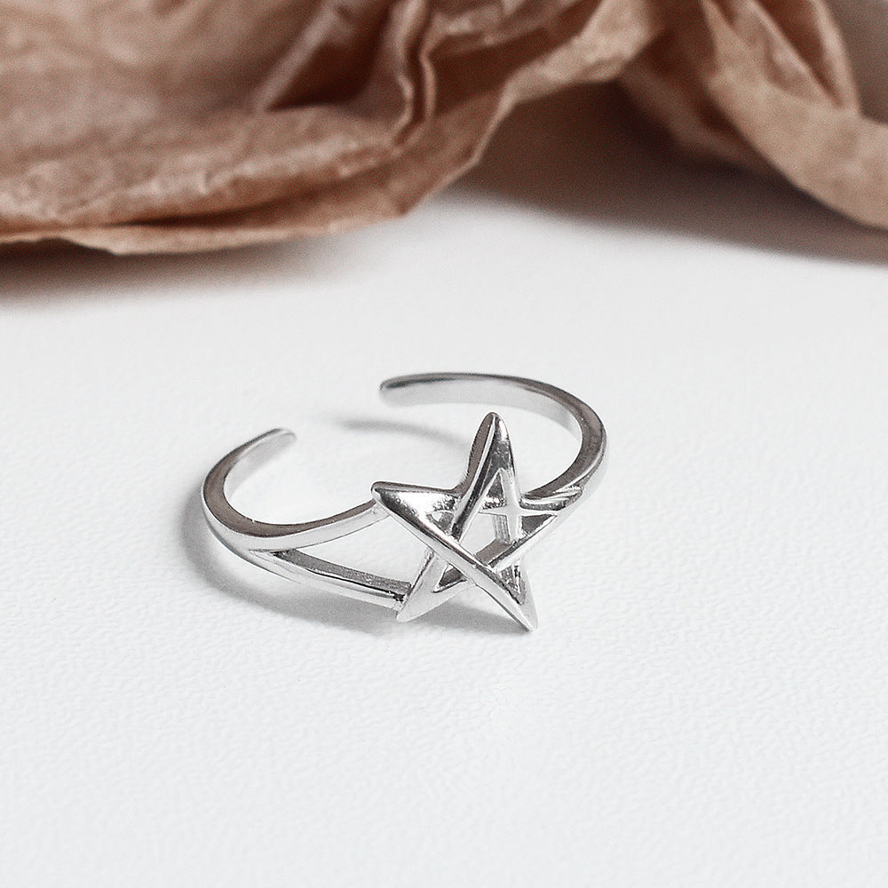 Sterling Silver Star Ring S925
