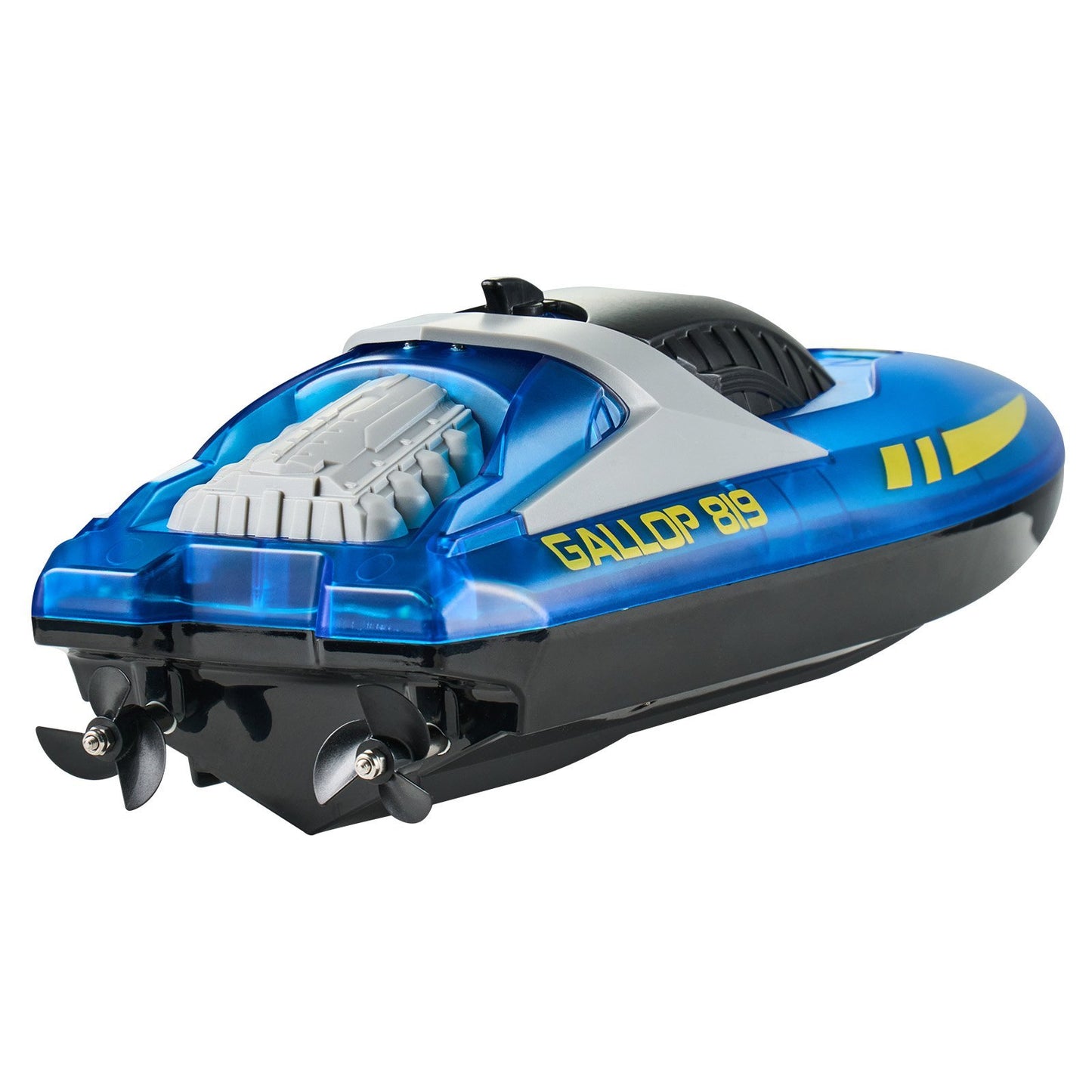 Christmas Gifts RC Boat 2.4 GHz Remote Control Racing Boat 12 Km H Kids Adults Gift Blue