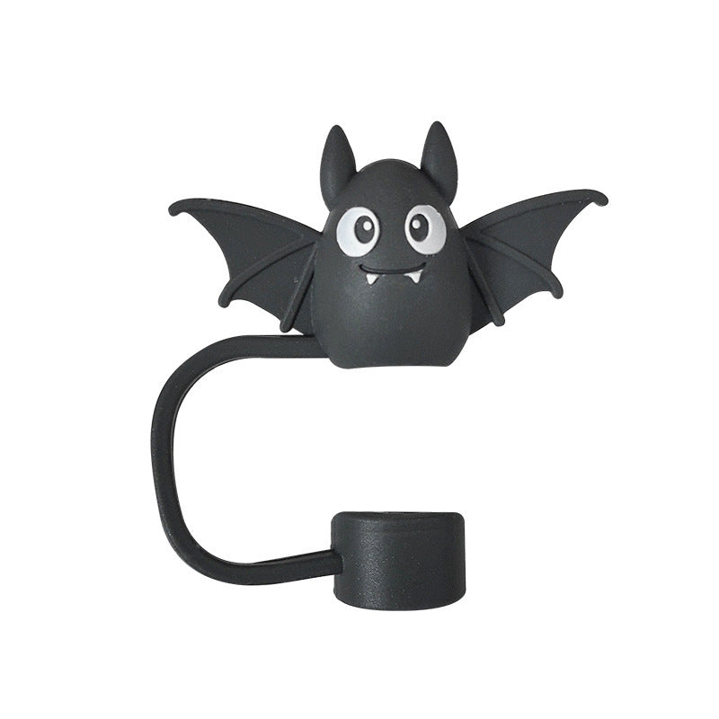 Halloween Theme 10mm Large Capacity Silicone Straw Plug