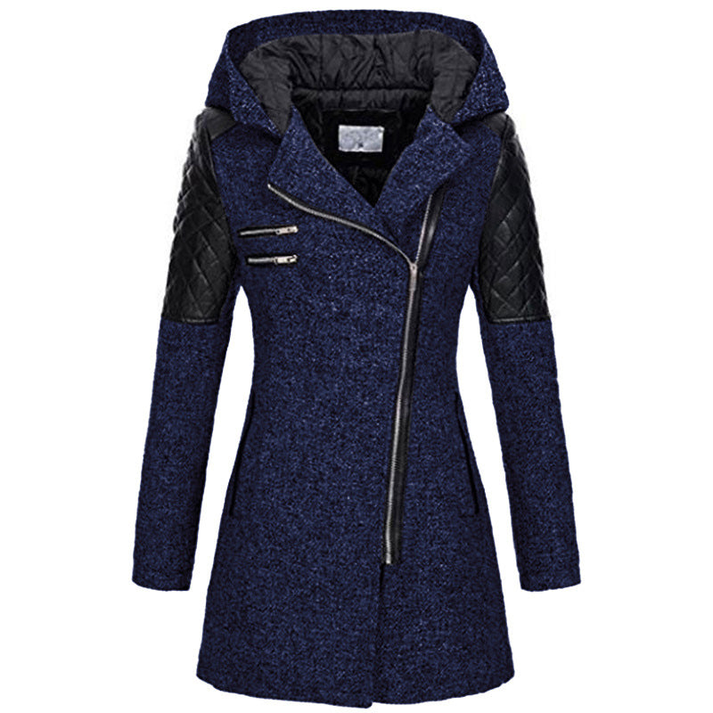 Women's Mid-Length Slimming Woolen Coat