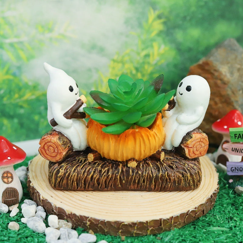 Ghost Campfire Ornaments