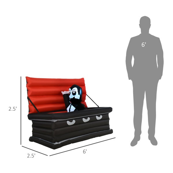 Dracula's Coffin inflatable 6ft Long