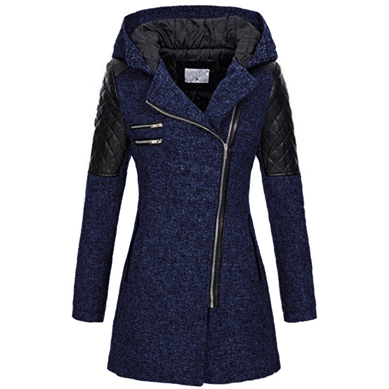 Women's Mid-Length Slimming Woolen Coat