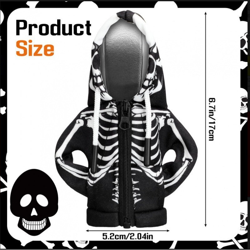 Skull Hoodie Car Gear Handle Cover