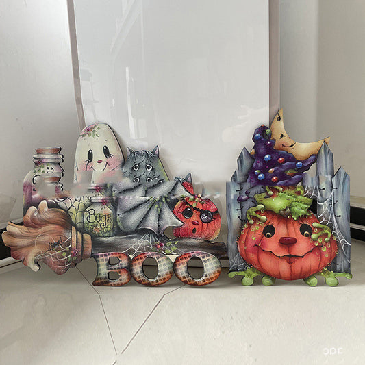 Halloween Wooden Pumpkin or Frog Door Hanger