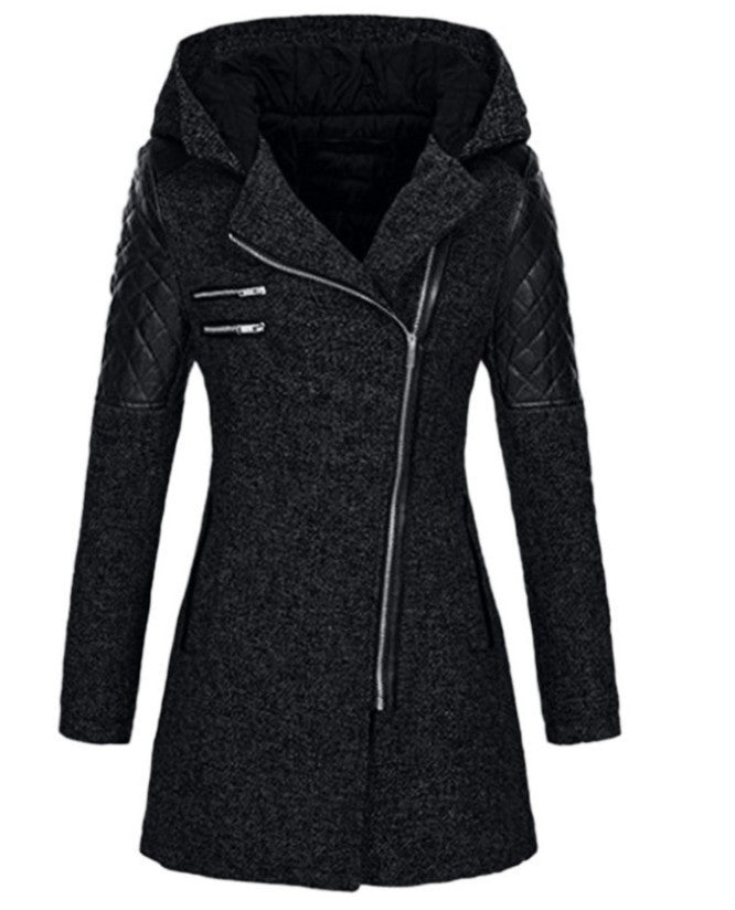 Women's Mid-Length Slimming Woolen Coat