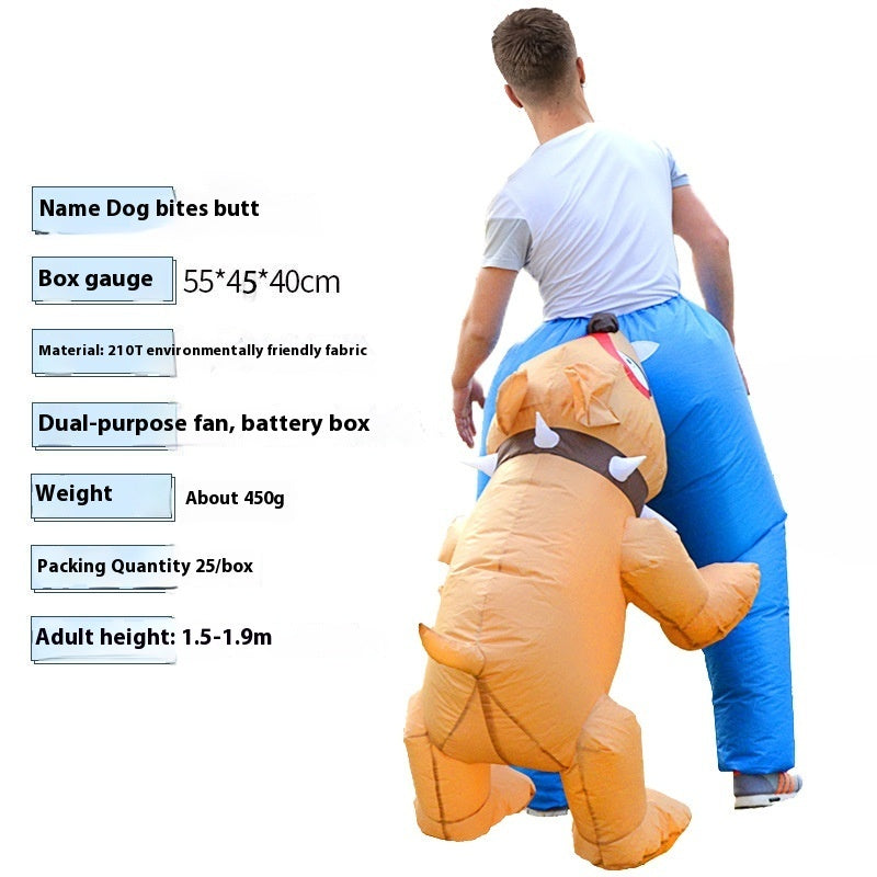 Inflatable Dog Biting Butt Costume