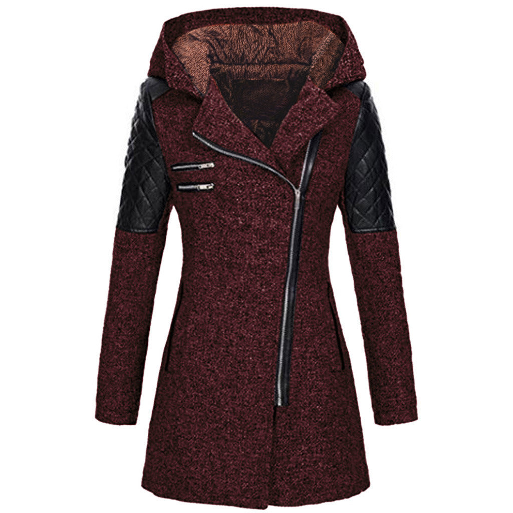 Women's Mid-Length Slimming Woolen Coat