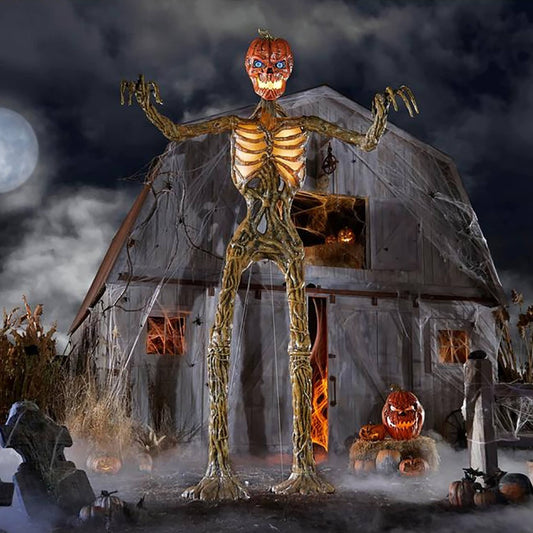 Pumpkin Vine Skeleton Figurine