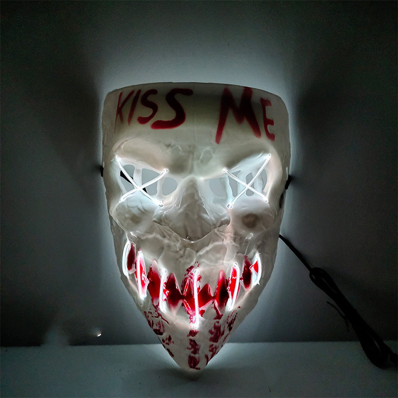 Halloween Horror Tricky Face LED Mask