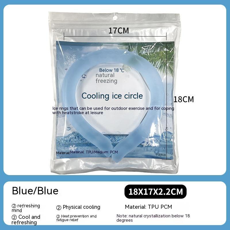 Portable Cooling Neck Ring – Reusable Ice Cold Collar for Outdoor Sports