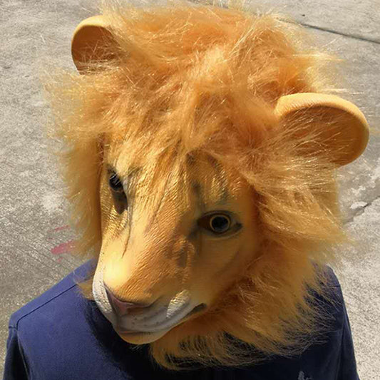 Halloween Cute or Ferocious Lion Latex Mask