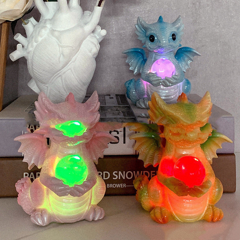 Dragon w/ Glowing Orb