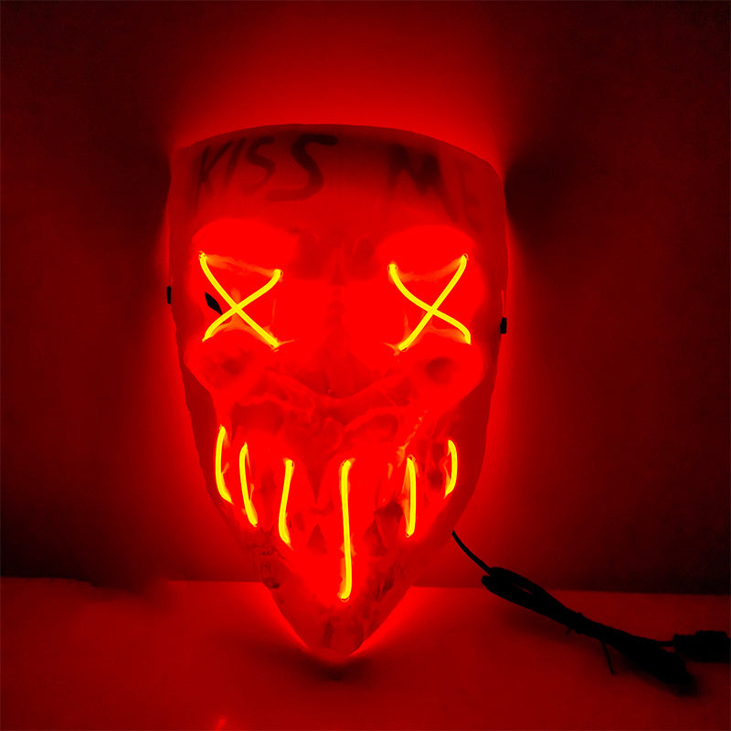 Halloween Horror Tricky Face LED Mask